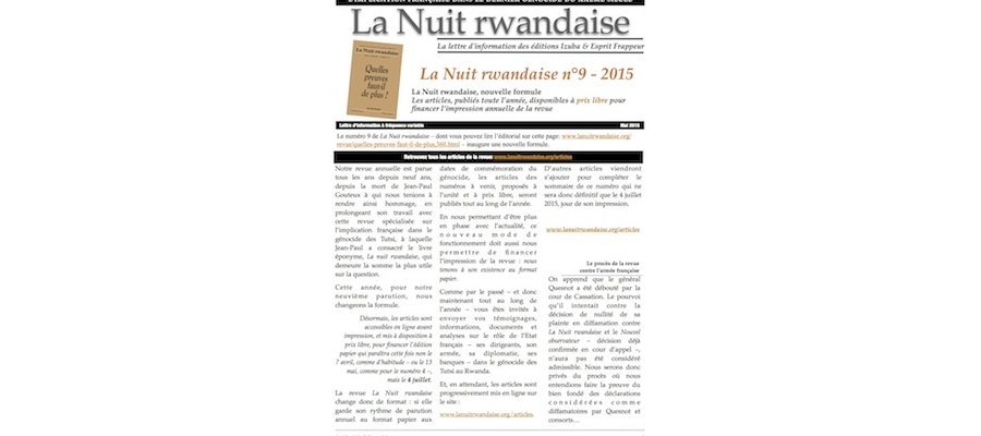 Image:La Lettre de La Nuit rwandaise : une nouvelle formule