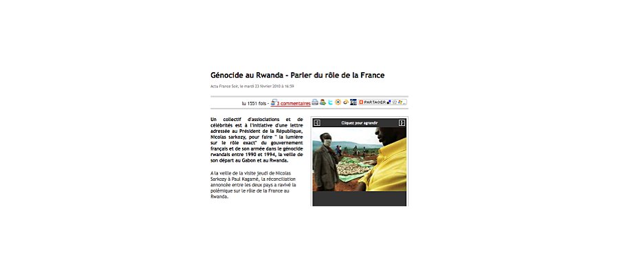 Image:« Appel Citoyen France-Rwanda : que toute la lumière soit faite ! »
