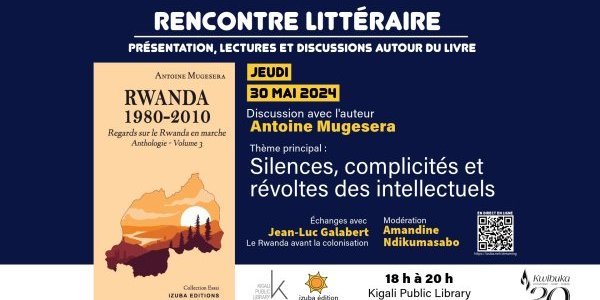 Image:Rencontre littéraire à KPL : Antoine Mugesera — Regards sur le Rwanda en marche (30 mai 2024)